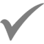 Icon Check Grijs